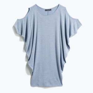 Jolie | Wakulla Cold Sholder Dolman Knit Top | XS | Light Blue